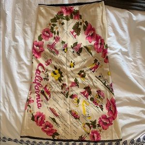 California Vintage Silk Skirt